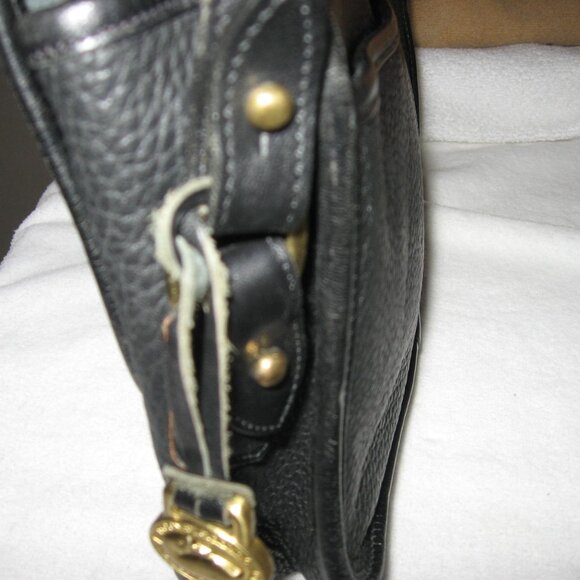 Vintage Dooney & Bourke Regal Mini Briefcase / Large Carrier Black Bag - Picture 12 of 15